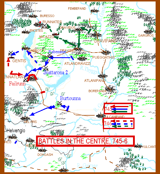 Battles in the Centre, 745-6